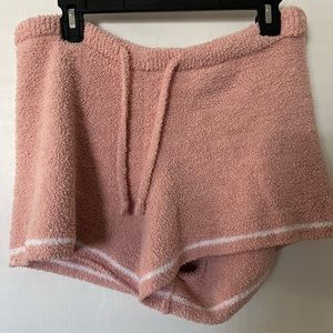 Barefoot Dreams CozyChic Pink Shorts | Size M | EUC